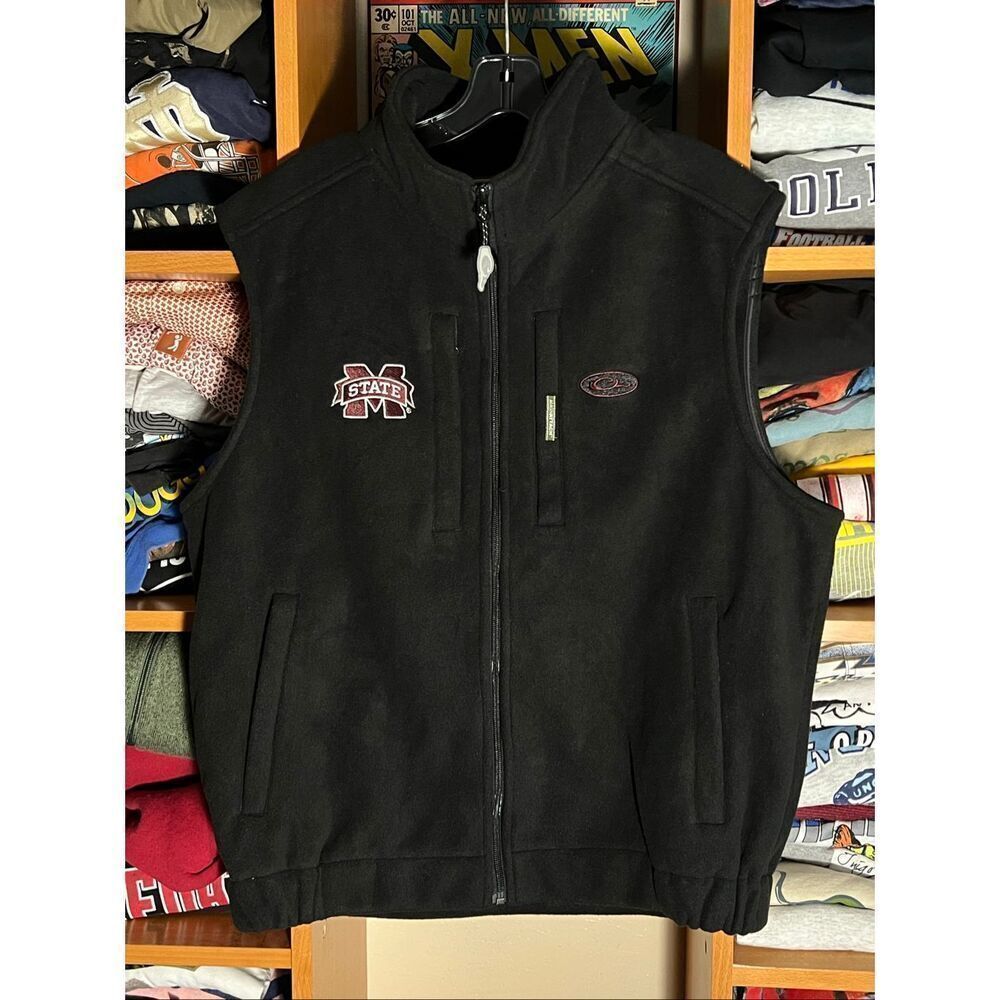 Drake Waterfowl Fleece Windproof Layering MSU Mississippi State Vest